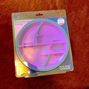 Constructive eating plate